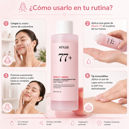 Peach 77: Tónico Iluminador