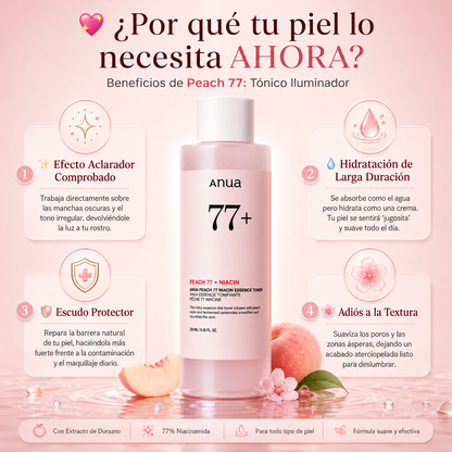 Peach 77: Tónico Iluminador