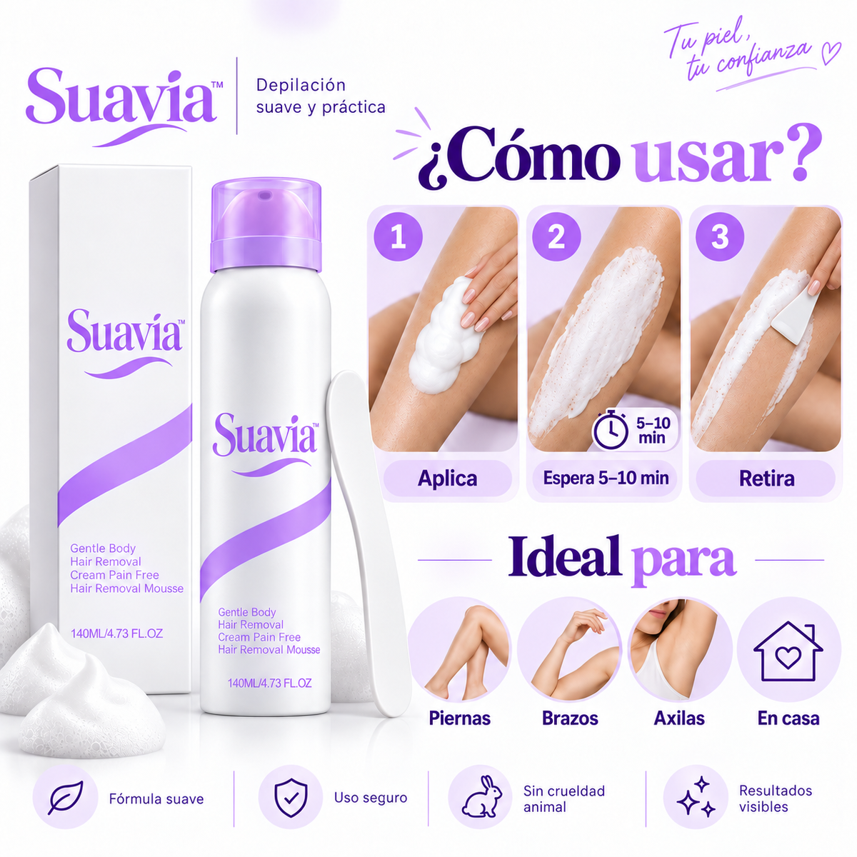 Suavia™ | Depilación Suave y Práctica