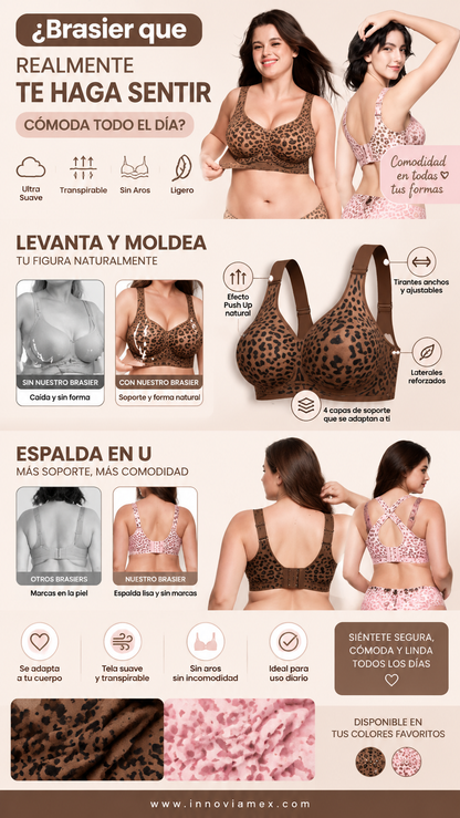 Livia™ Bra | Brasier Sin costura de Realce Natural
